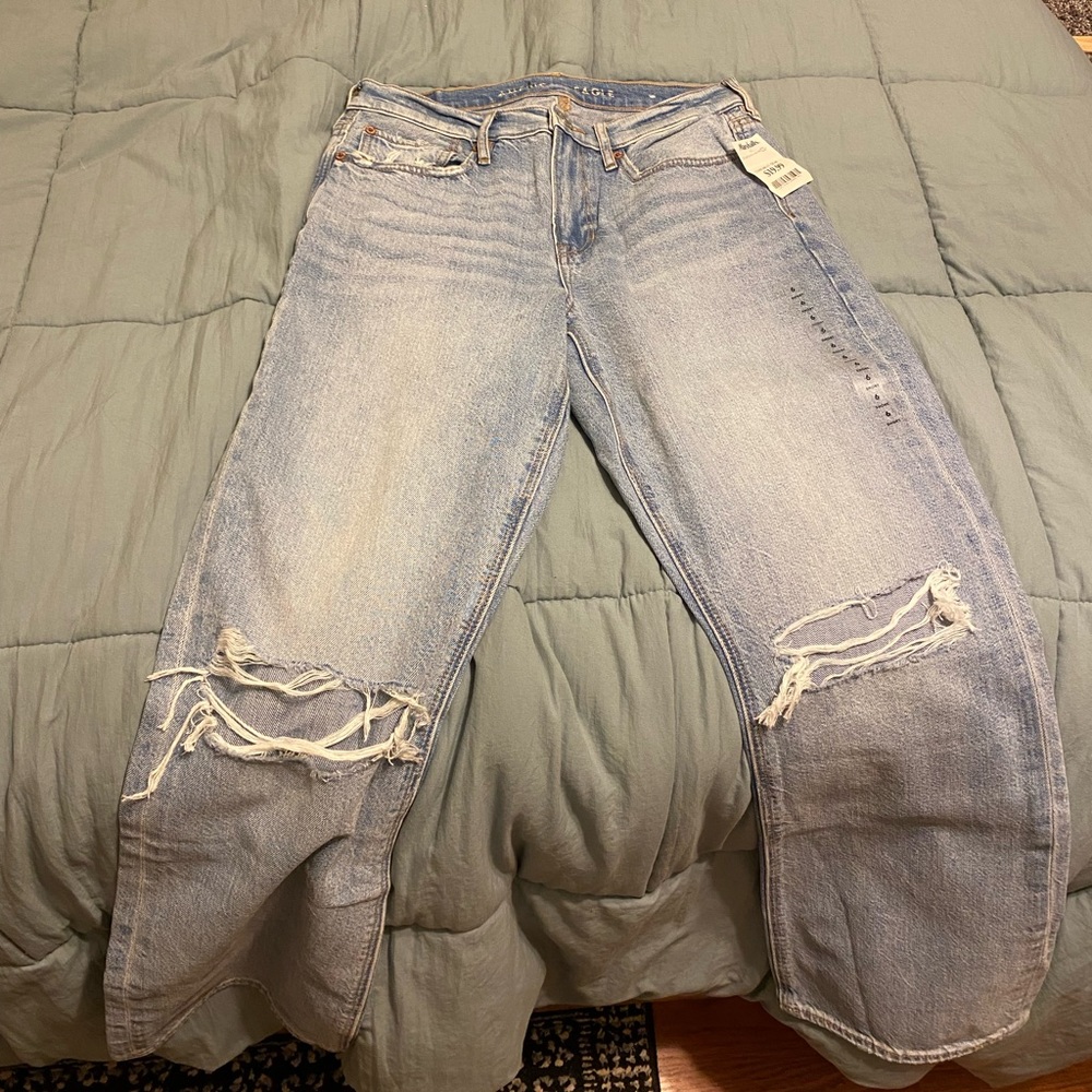 American Eagle Boot Cut Ripped Jeans